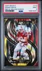 2024 DRAKE MAYE PSA 9 🔥 PANINI SELECT ROOKIE RED AND YELLOW PRIZM SHOCK