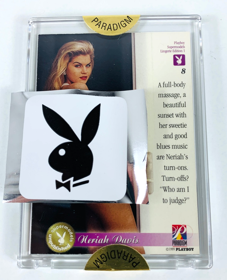 Playboy Supermodels Lingerie Autograph Card Neriah Davis Factory Sealed ...