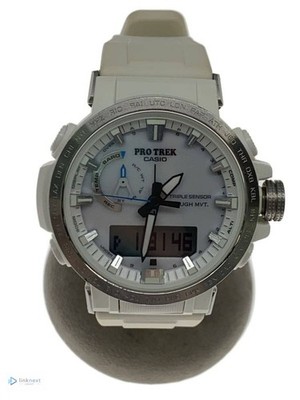 CASIO Pro Trek PRW-60 Men's Solar Ana-Digi Rubber Strap White