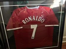 Cristiano Ronaldo Signed Real Madrid Jersey Framed JSA Certified