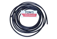 10 feet Vintage Braided Cloth Covered Primary Wire 16 gauge 16g ga Solid Black