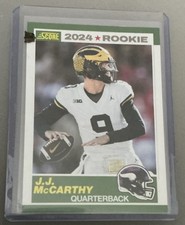 Panini 2024 Score J.J. McCarthy Rookie #8 Minnesota Vikings Football Card
