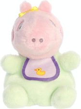 New Aurora Playful Peppa Pig Baby Evie with Bib Palm Pals - Pink 5 Inches