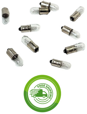 (10 pcs) 967 Lamp 120V 130V .025A 2.4W T-3-1/4 Mini BA9S Bayonet Base (CM8-3995)