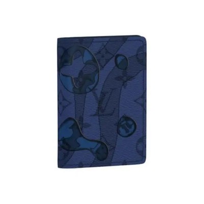 LOUIS VUITTON Pocket Organizer Card Holder Wallet Regular Men's 2.9x0.4x4.3 in