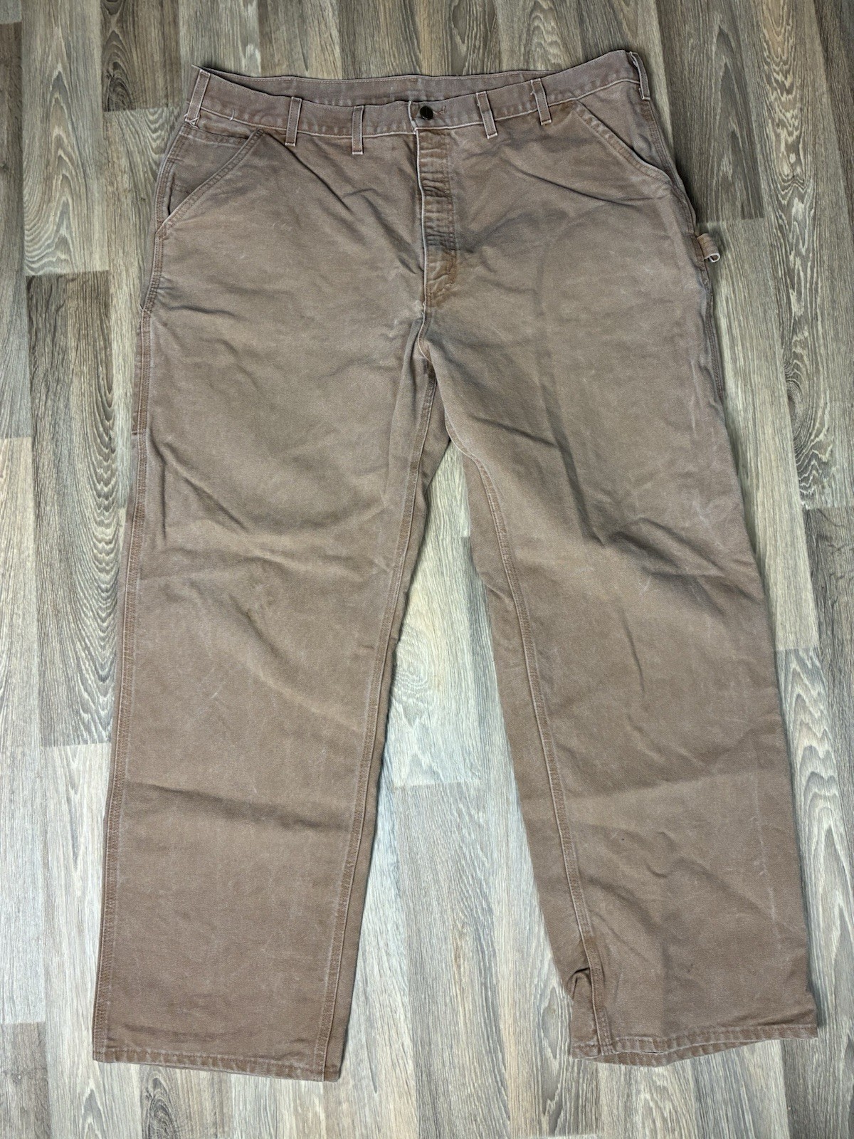 Vintage Carhartt Pants Mens 44x32 Brown B11-BRN Carpenter Union Made USA