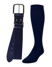 Baseball or Softball Sock/Belt Combo- Youth  Adult Sizes for Boys Medium Navy