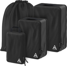 Set Di 4 O 8 Cubi Da Viaggio a Compressione, Salvaspazio, Design Brevettato Hybr