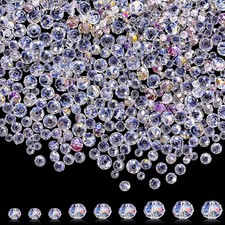 1000 Pcs Glass Beads Bulk Assorted Crystal Beads for Jewelry Making Colorful ...