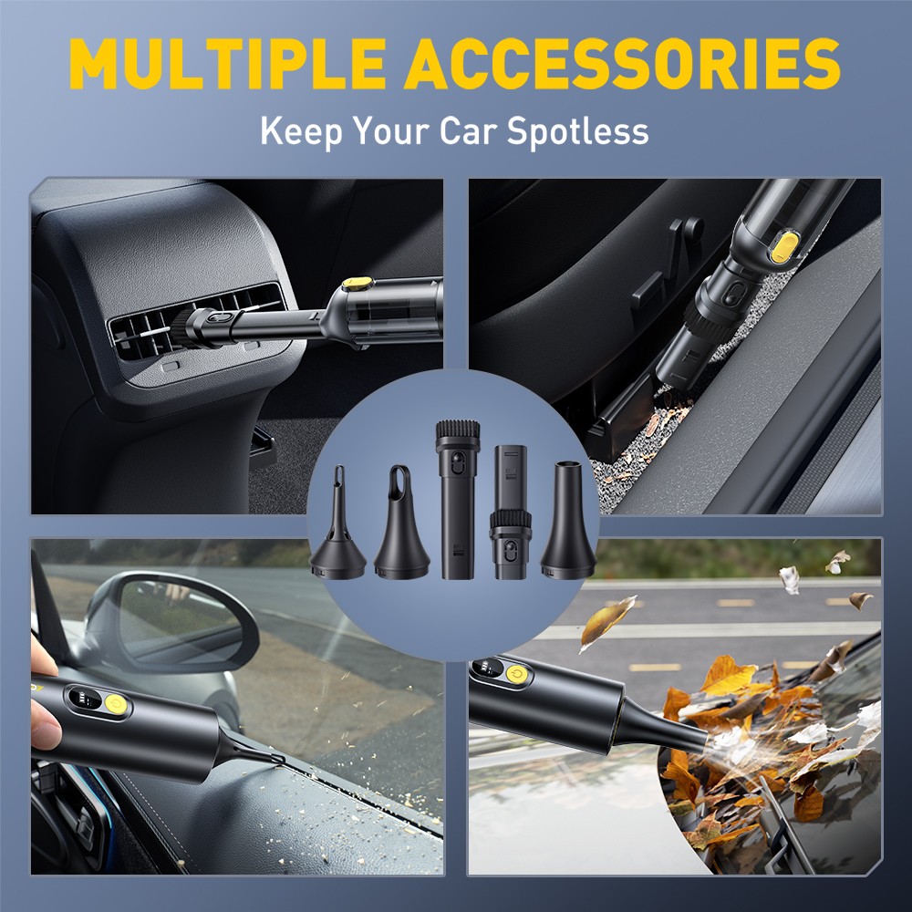 4 in 1 Mini Handheld Cordless Vacuum Cleaner Portable For Car Auto Home AUXITO M