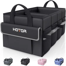 HOTOR Trunk Organizer - Car Organizer with 5 Pockets, Trunk organizer for SUV, S