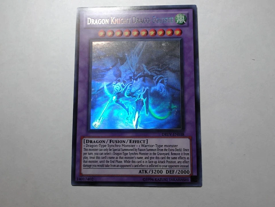 Yugioh DRACO-EQUITANER, DRACHENRITTER , drev-en038 Ghost Rare englisch NM  - Bild 3 von 4