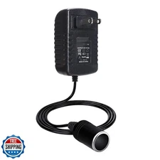 12V 2A AC to DC Converter, Cigarette Lighter Adapter to Wall Plug – Car Charg