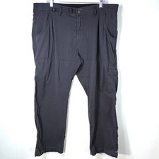 Prana Stretch Zion II Mens Cargo Pant 38Wx32L Gray Outdoor Hiking Utility Snap
