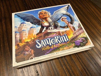 Santorini Riddle of the Sphinx with Kickstarter Synth Cards +  Acrylic Tokens