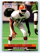 1991 Pro Set Spanish #39 Raymond Clayborn Fresh Break EX-EXMINT