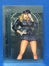 LADY BLACKHAWK 2025 Skybox DC Metal Universe Batman AQUA FX #84 BIRDS OF PREY