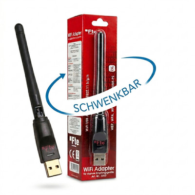 FTE maximal UWS 2 USB WLAN Stick RT5370 150 Mbit 2dBi Antenne