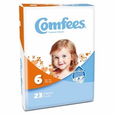 Unisex Baby Diaper Comfees Size 6 Disposable Count of 2