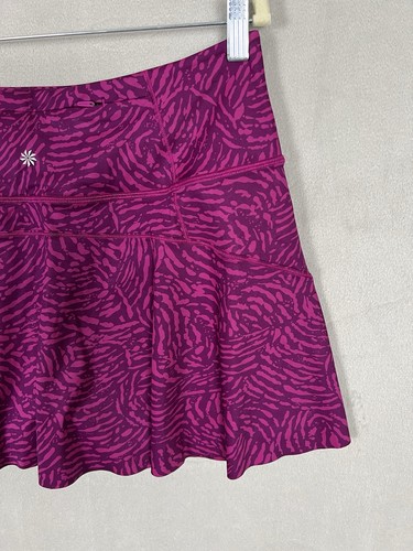 Athleta Damen Tennis Skort Large lila Aced bedruckt 13,5" - Bild 10 von 19