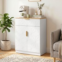Homcom Sideboard Mit Schublade Und Verstellbarem Regal, Weiß