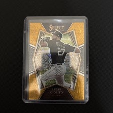 2022 SELECT Lucas Giolito #143 Premier Level Gold Disco Prizm /10 White Sox