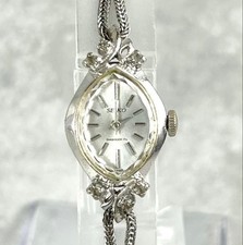 SEIKO donna ferita a mano argento vintage