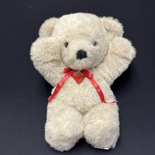 Vintage 1980 Dakin Cuddles 17  Beige Black Teddy Bear Plush Stuffed Animal USA