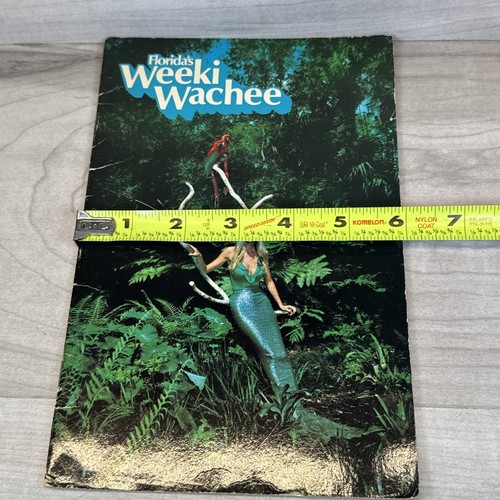 Weeki Wachee Florida Brochure 1980 Famous Mermaids Exotic Birds Rain Forest RARE - Picture 15 of 15