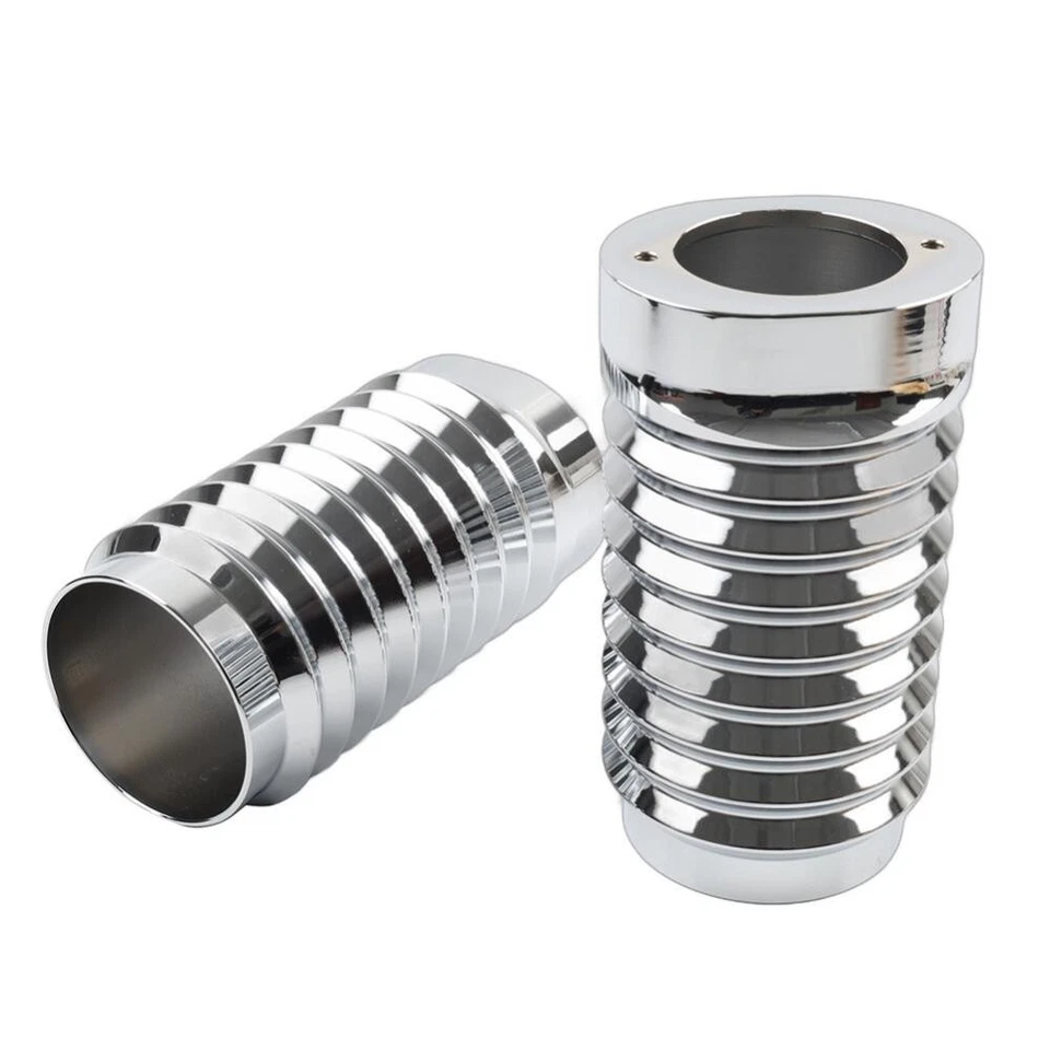 Retro Fork Boot Slider Covers For Harley Tour Road Street Tri Glide FLHR - Image 4 of 4