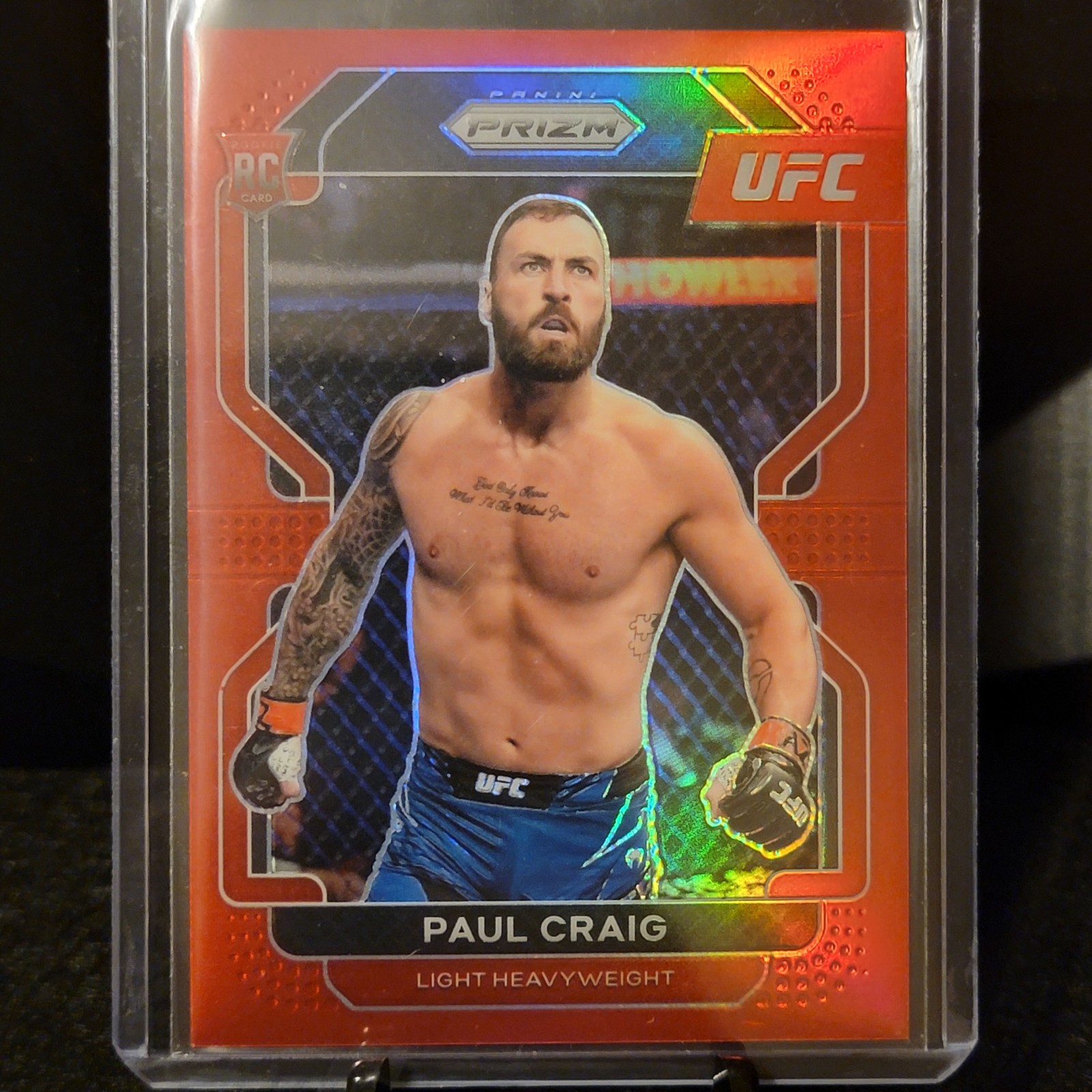Paul Craig - 2022 Panini UFC Prizm RC #170 - Red Prizm 028/299
