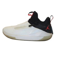 Nike Air Jordan Jumpman Hustle White Black Mid Top Basketball Shoes Mens Siz 9.5