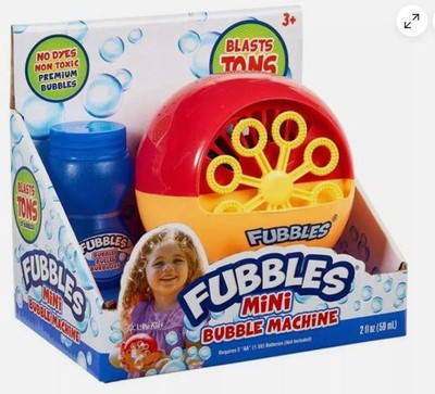 Little Kids Fubbles Mini Bubble Machine   2fl Oz - Red