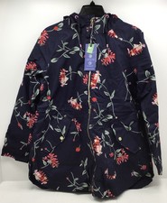 Joules Women  s Shoreside Waterproof Jacket In Navy Size 10