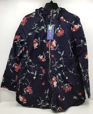 Joules Women’s Shoreside Waterproof Jacket In Navy Size 10