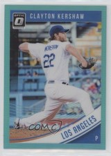 2018 Panini Donruss Optic Aqua Prizm 33/299 Clayton Kershaw #120 gh4