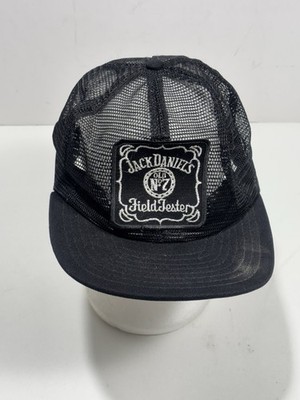 Vintage 80 s Jack Daniels Sour Mash Whiskey Patch Trucker Baseball Hat Snapback