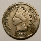 1897 Indian Head Cent Penny VG-Details  "Actual Coin Pictured -  Not Cleaned"