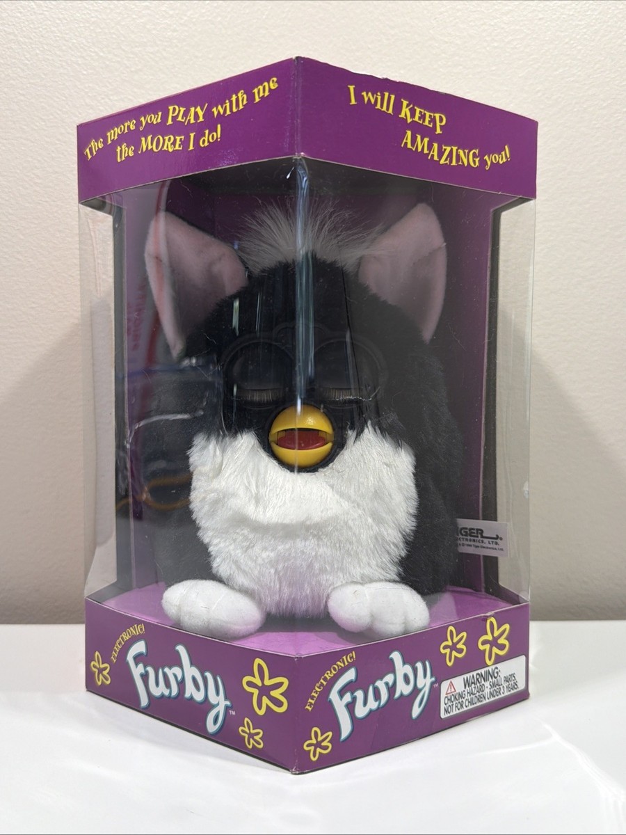 洋楽 Bombshell Signature Series 1998 G-Funk Vintage Black & White Furby 1998 Tiger Electronics In Box #70-800
