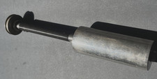 Edison Cylinder Phonograph Model B Mandrel, threaded rod, and upper pully wheel