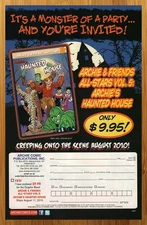 2010 Archie's Haunted House Print Ad/Poster Halloween Comics TPB Promo Pop Art