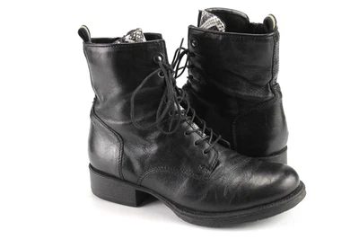 Mjus Gr.38 Damen Stiefel Stiefeletten Boots Winter Leder Schwarz  TOP  K 958 - Bild 1 von 4
