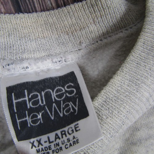 Vintage Grandma's Team Sweatshirt Womens 2XL Hanes Her Way Basketball 90s USA - Picture 2 of 7