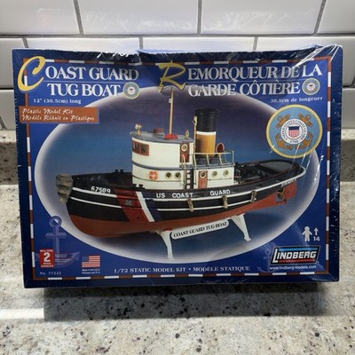 Lindberg 77225 1/72 Coast Guard Tug Boat Model Kit USCG SEALED