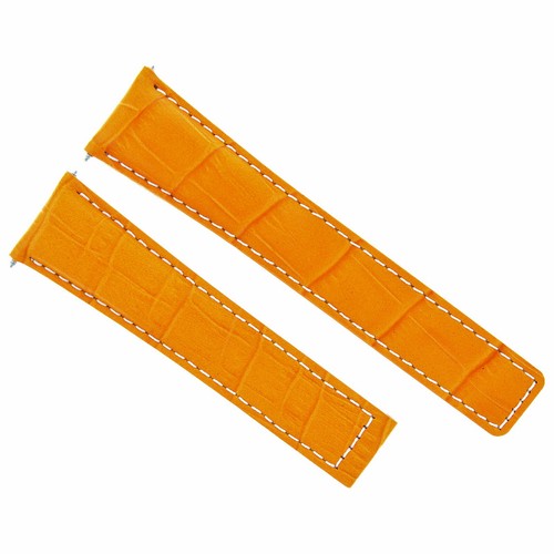 22mm Blue Leather Watch Strap With Deployment Clasp - Fits TAG Heuer Monaco, 2-Piece 11 thumbnail image