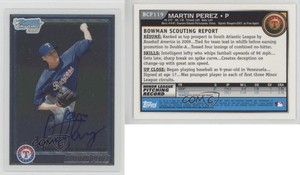 2010 Bowman Chrome Prospects Auto Martin Perez #BCP119 Auto