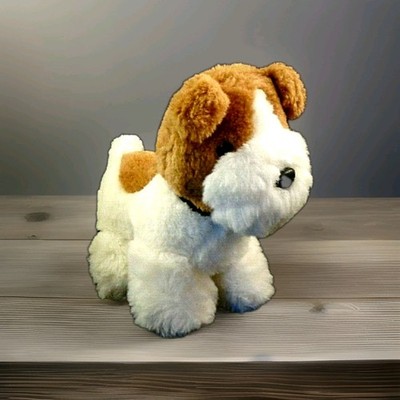 Terrier Plush Dog R.Dakin & Co.1981 Puppy -Shredded Clippings-9'' Animal Toy Euc