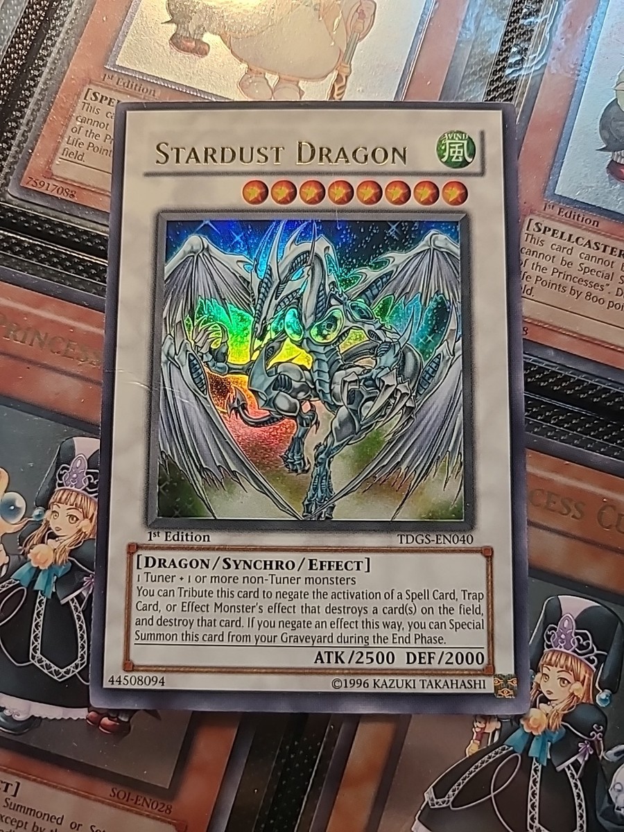 Stardust Dragon 1st Edition スターダストドラゴン Yugioh Stardust Dragon TDGS-EN040 1st Edition Ultra Rare | eBay