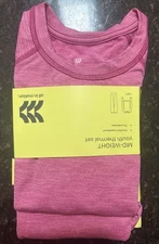 Girls' 2-Piece Long Sleeve Base Layer Thermal Set Pink All In Motion Size 8 MED