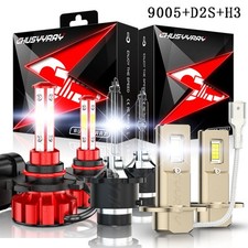 6pc Hidled Headlight Hilow Beamfog Light Bulbs White Kit For 2004 Lexus Es330